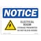 Signmission Safety Sign, OSHA Notice, 7" Height, Electrical Room Storage Prohibited Sign With Symbol, Landscape OS-NS-D-710-L-11690 - alternate 1